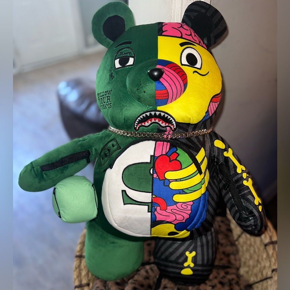 Limited Edition SprayGround bear back bag .